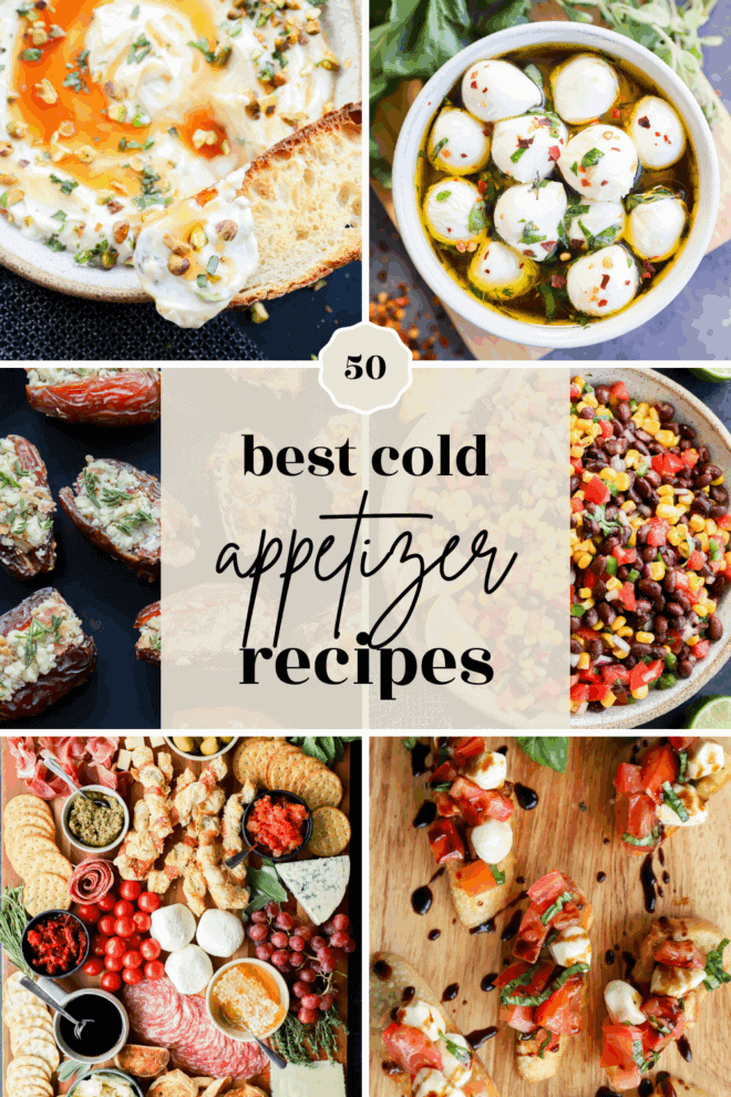 cold appetizer recipes pinterest image