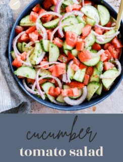 Cucumber tomato salad pinterest image