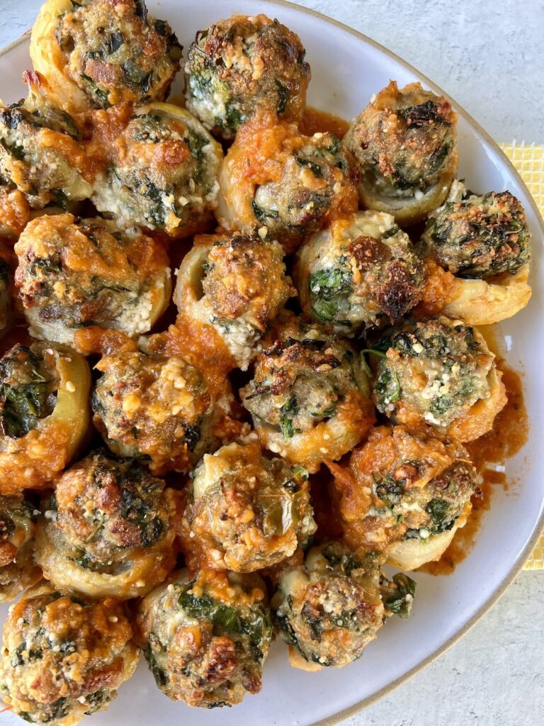 Sausage Stuffed Artichoke Bottoms
