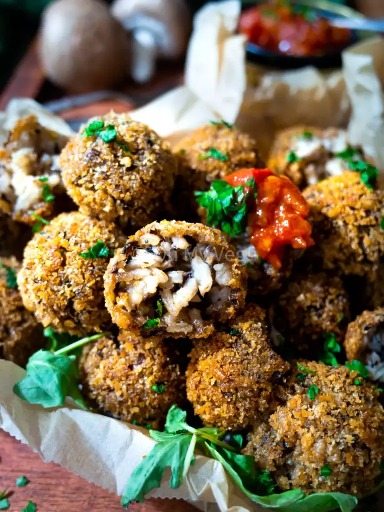 Vegan Mushroom Arancini