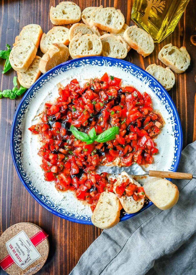 Caprese Dip with Boursin Cheese