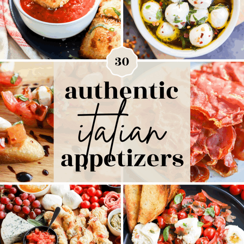 Italian appetizers pinterest image
