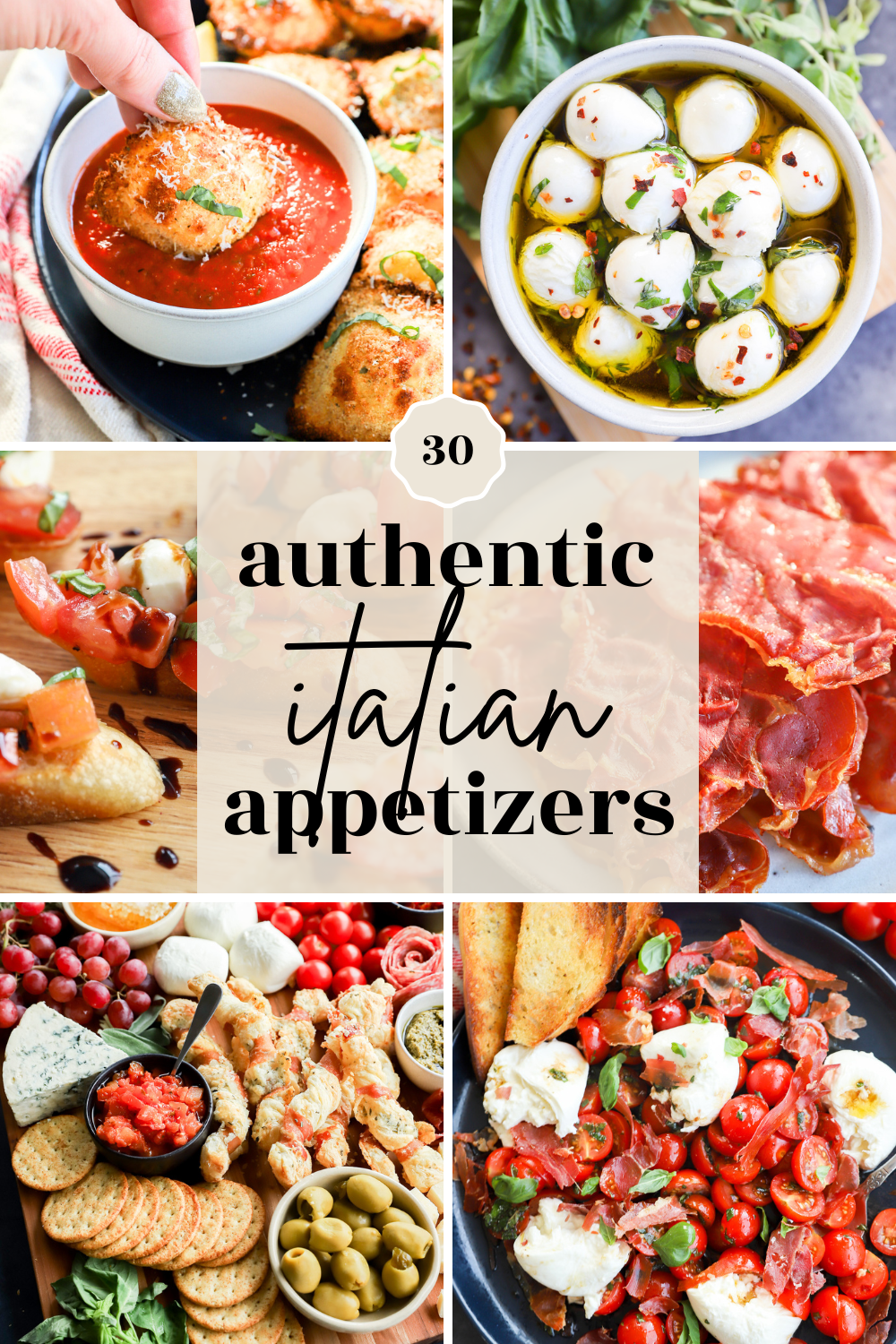 table italian summer appetizers
