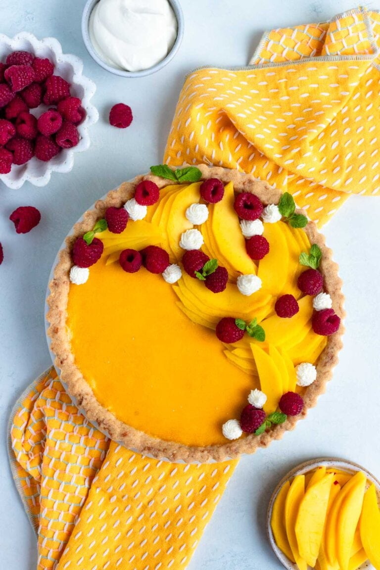 mango curd tart