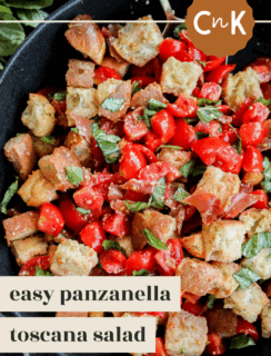 Panzanella Toscana pinterest image