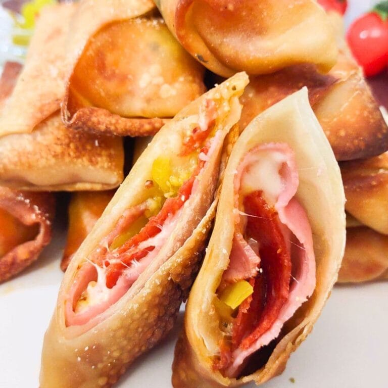 Air Fryer Antipasto Egg Rolls
