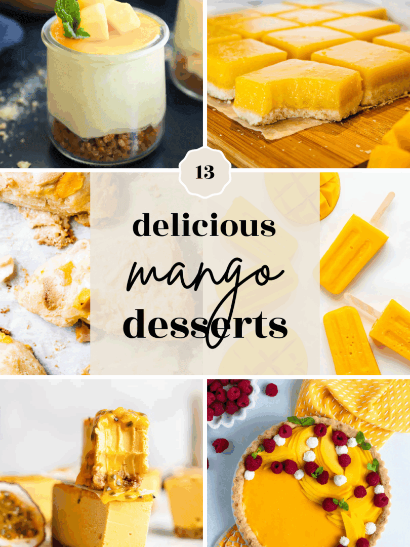 mango dessert recipes pinterest image