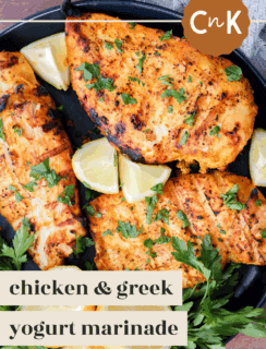 Chicken greek yogurt marinade pinterest image