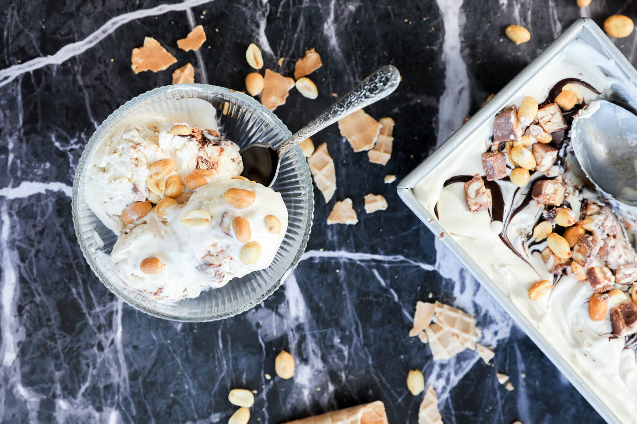 Snickers Ice Cream | Cake 'n Knife