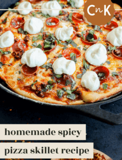 Spicy pizza pinterest image