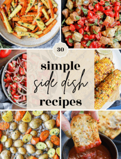 Simple easy side dish recipes pinterest image