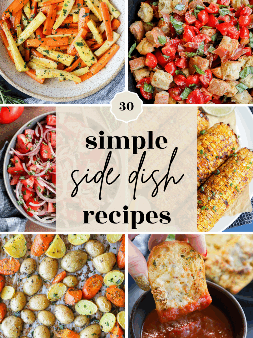 Simple easy side dish recipes pinterest image