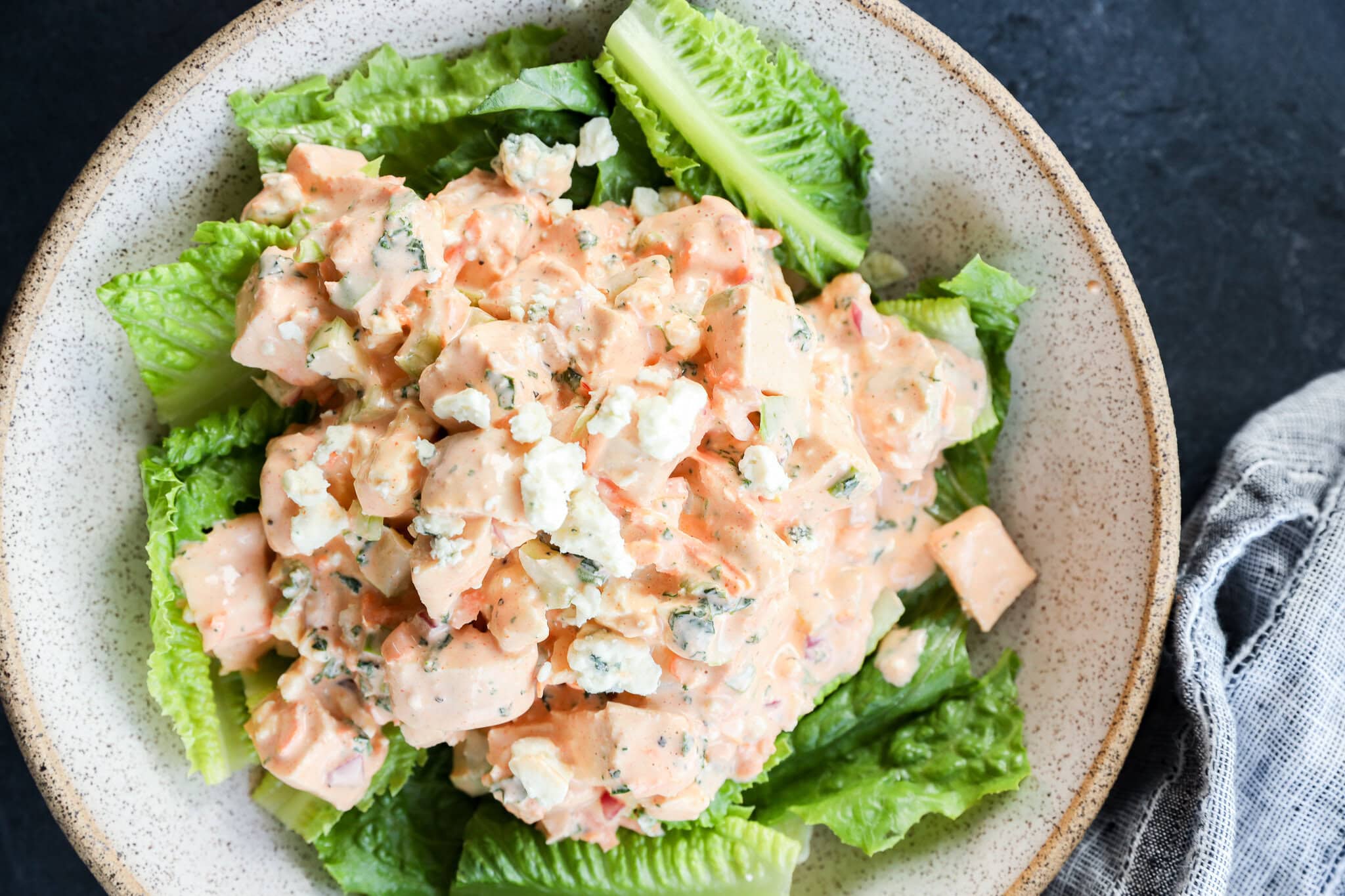 Buffalo Chicken Salad (Easy, Creamy, & Ready in 15 minutes)